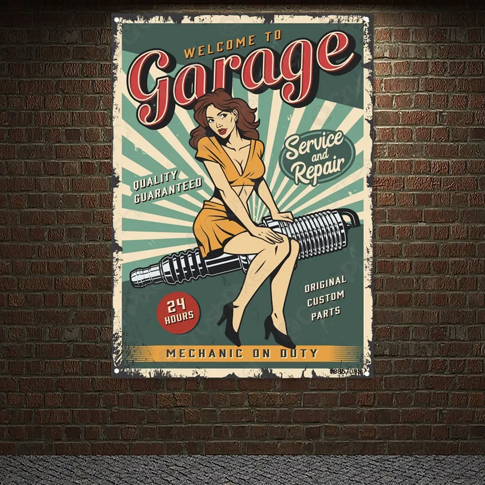 Auto Repair Shop Banners - Bannière d'art mural d'atelier de réparation