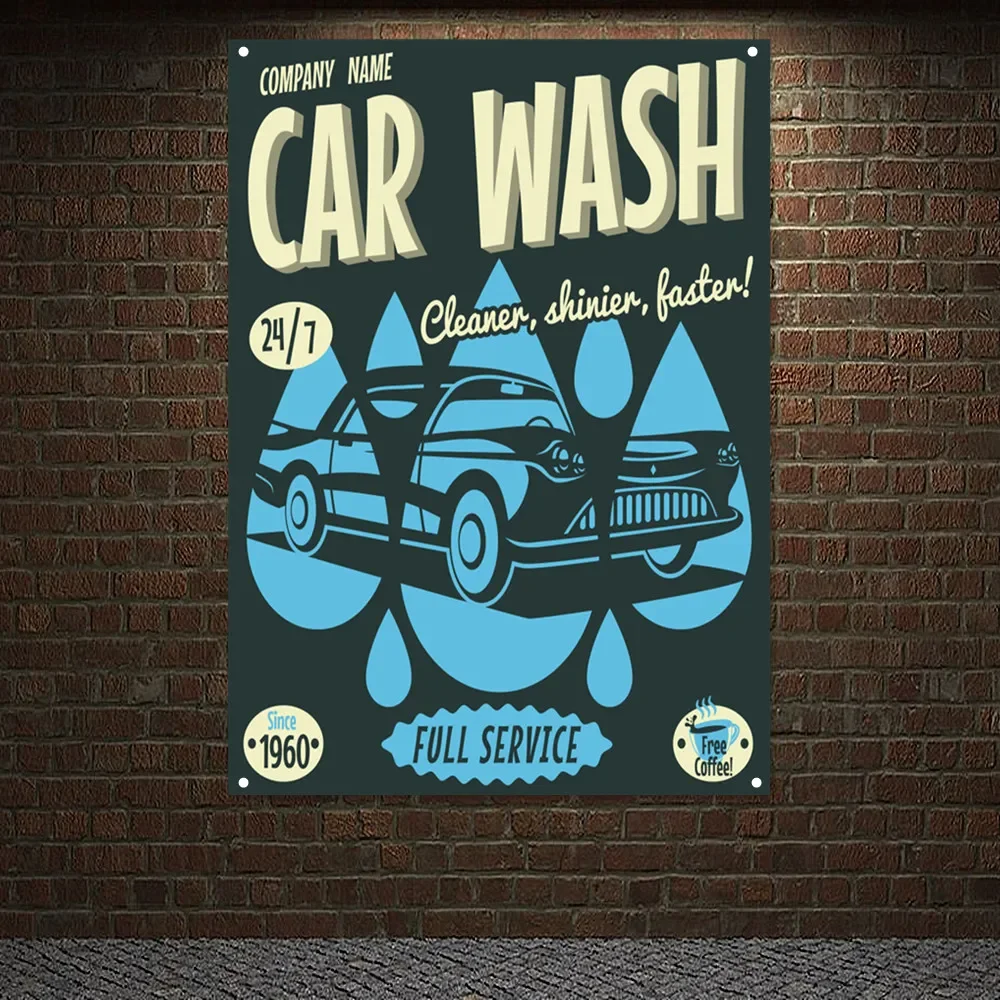 Auto Repair Shop Banners - Wspatule de voiture vintage, service complet