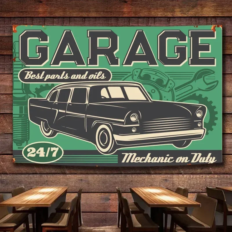 Auto Repair Shop Banners - Meilleures pièces et huiles – Affiche
