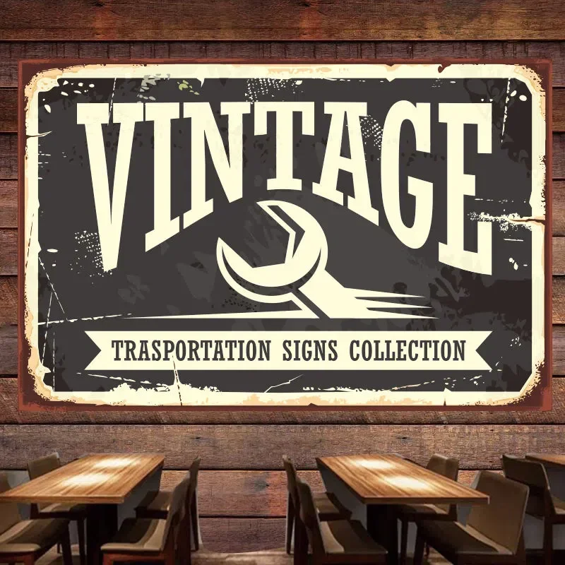 Vintage Trasportation Chants C - Auto Repair Shop Banners avis et prix