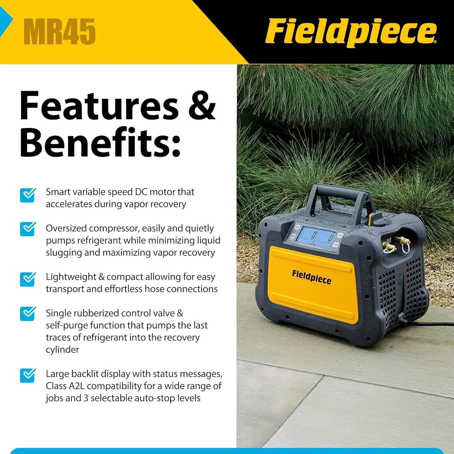 Fieldpiece - MR45 Machine de r - Coolant Flush Machine avis et prix